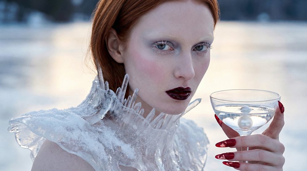 Ice martini portrait