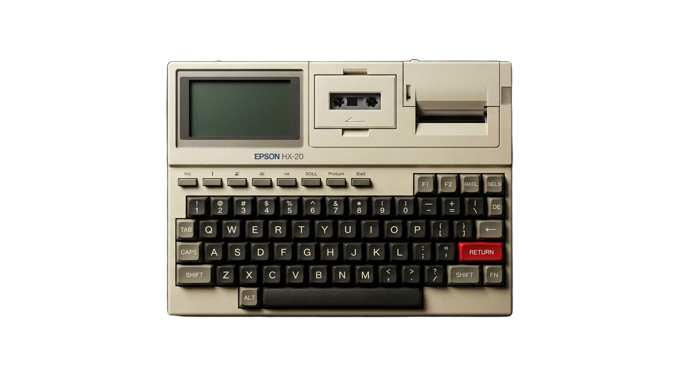 The Epson HX-20, the world's first laptop, 1981