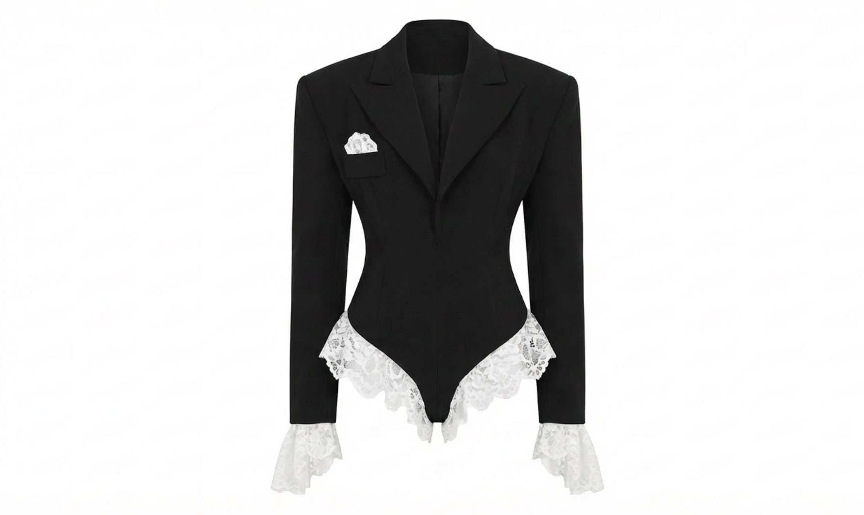 Black lace bodysuit